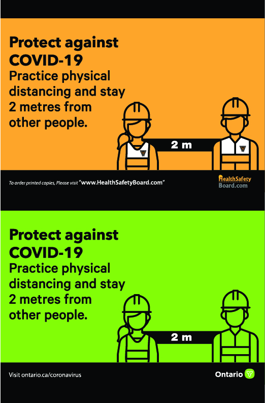 HealthSafetyBoard.com - Safety Posters - Banners - Covid-19 - Social Distancing